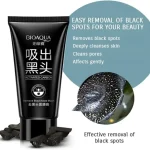 BIOAQUA Black Mask Activated Carbon Charcoal Blackhead Removal Peel Off Mask Black Nose Nose Film And Oil-Control Depth Clean Pore 60g HZ20 - Image 2