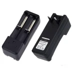 3.7V 18650 Universal Double Li-ion Rechargeable Battery Charger ABS material Input: AC100-240V 47-63Hz
