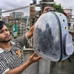 Transparent Cat Carrier Bag Ash Color