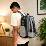 Apple Shape Transparent Cat Carrier